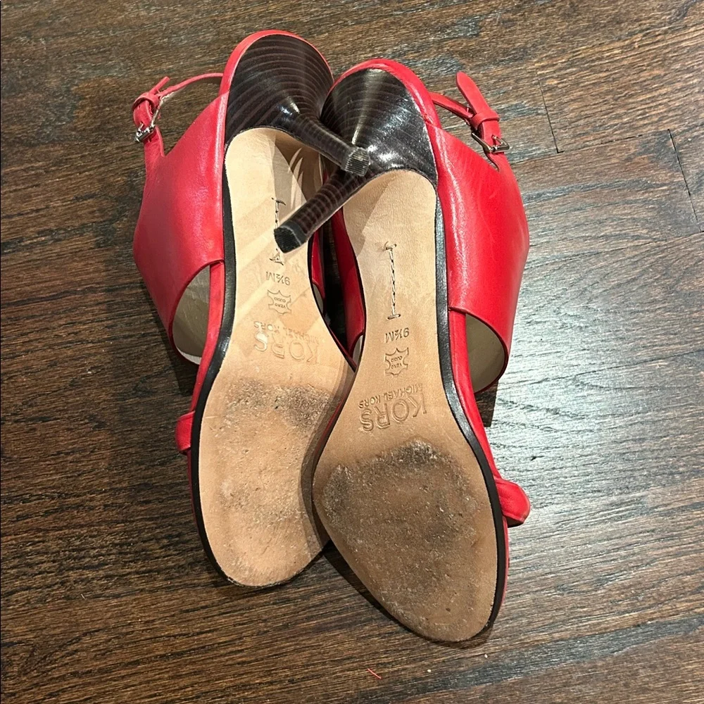 Michael Kors Women’s Elegant Red Heels Size 9.5